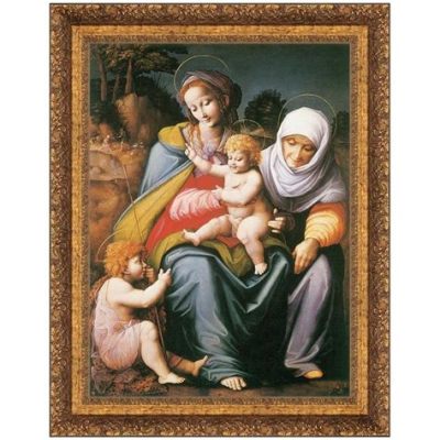  The Virgin and Child with St. Elizabeth and St. John the Baptist - An Intriguing Fusion of Renaissance and Islamic Aesthetics!